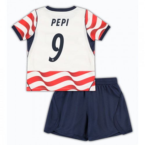 Yhdysvallat Ricardo Pepi #9 Kotipaita Lapsille MM-kisat 2026 Lyhythihainen (+ Lyhyet housut)